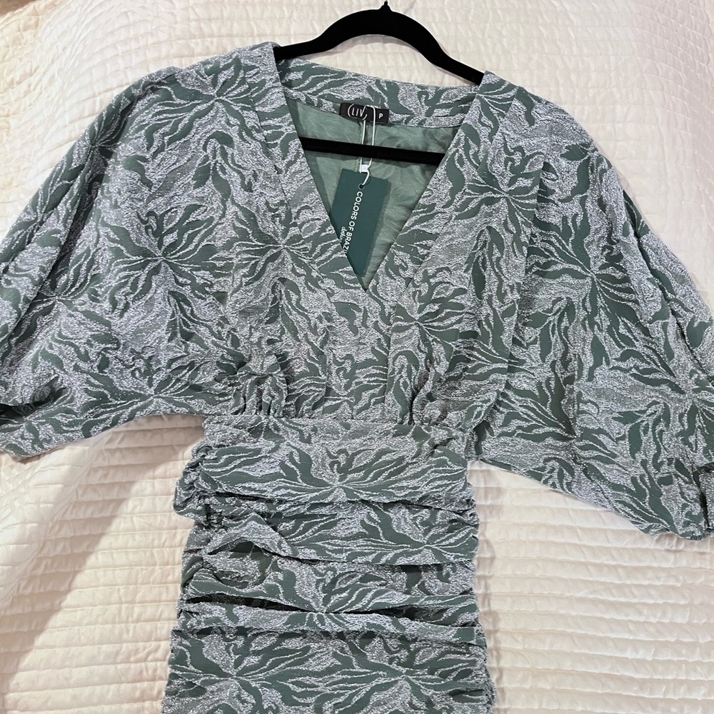 Colors of Brazil Green Mini Dress